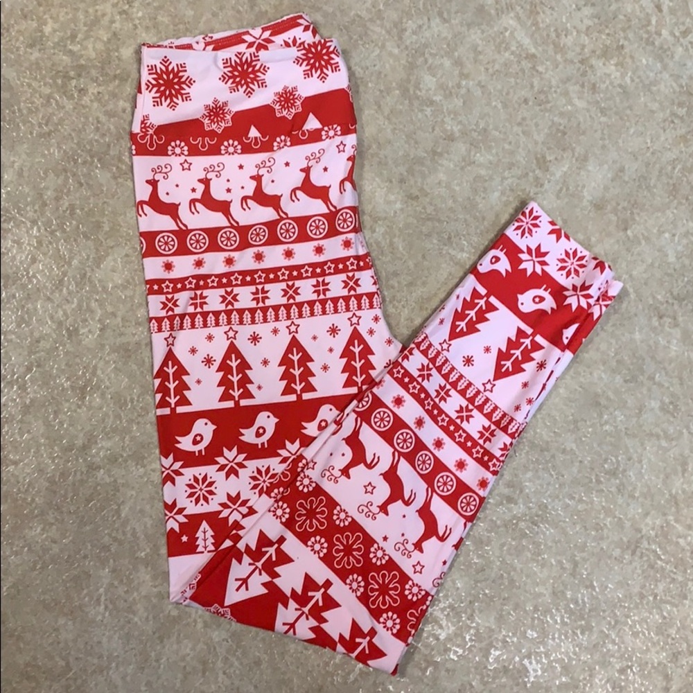 LulaRoe OS Holiday Leggings